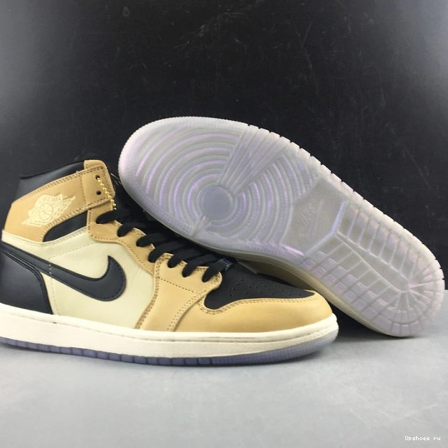 Premium High WMNS 1 Jordan Mushroom Air AH7389-003 Fossil 0427